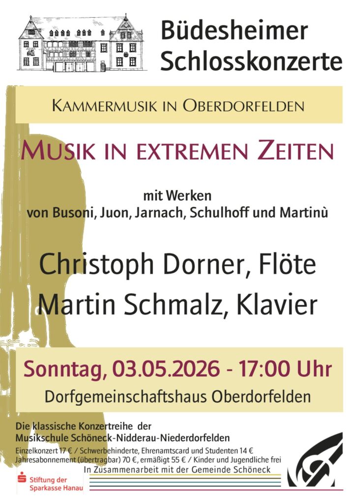 Musik in extremen Zeiten - Plakat